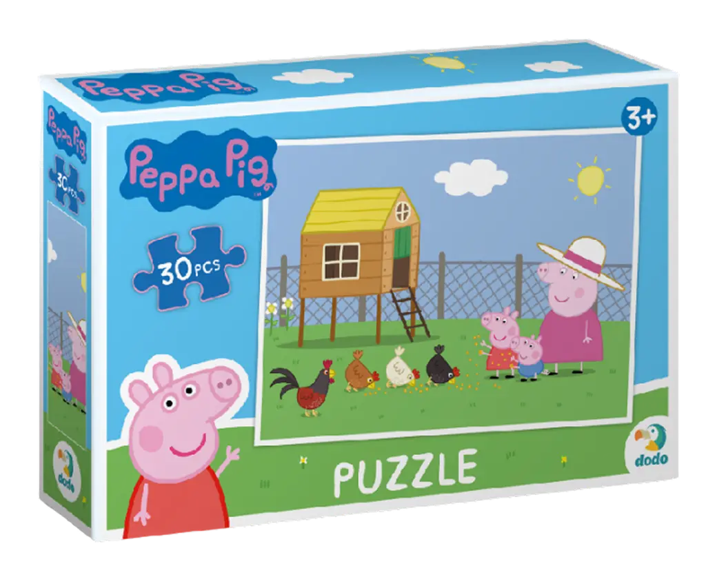 Обкладинка "Пазл на 30 елементів Peppa Pig"
