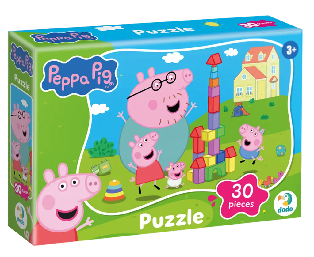 Обкладинка "Пазл на 30 елементів Peppa Pig. Час з Татом Свином"
