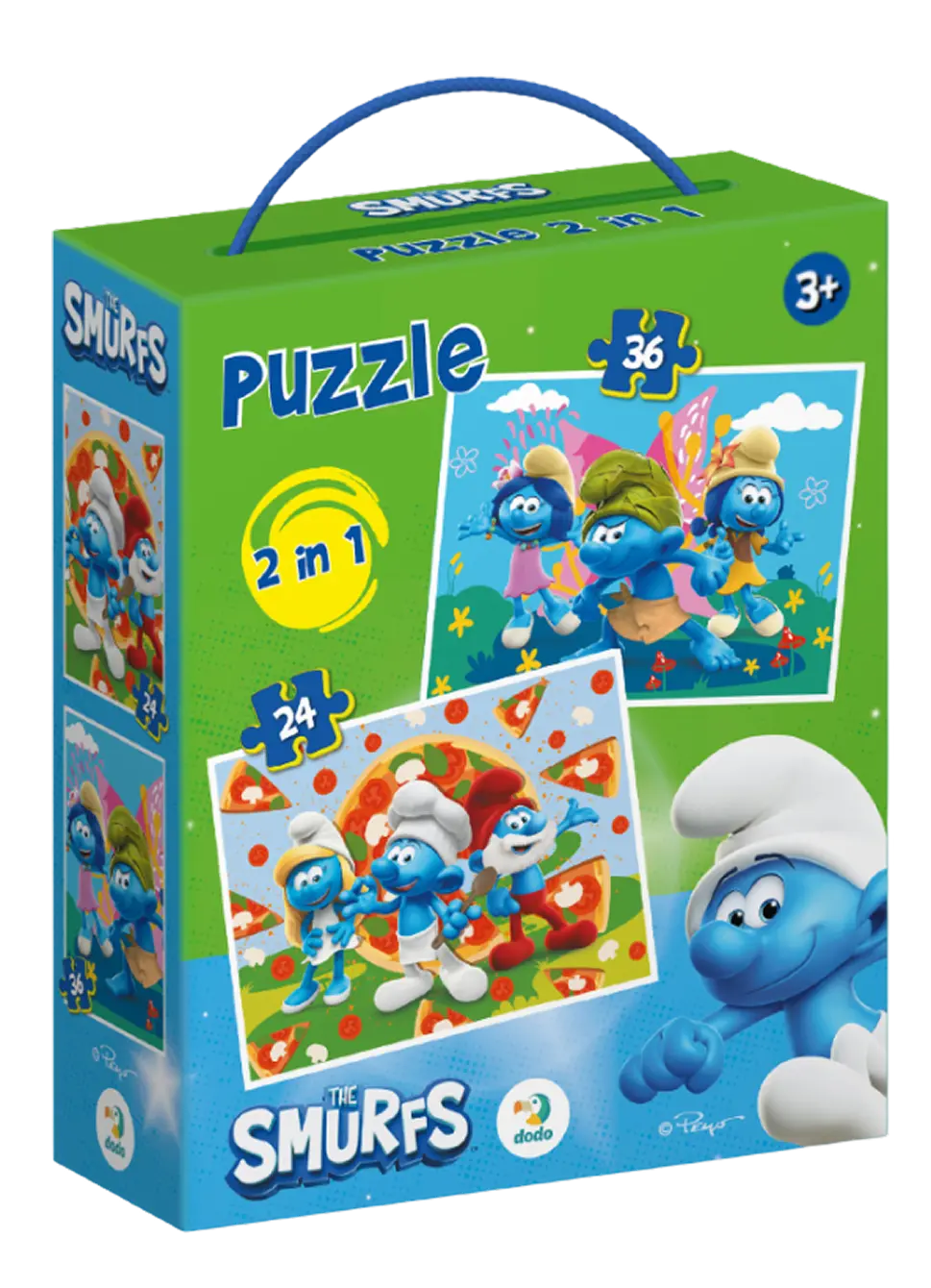 Пазл 2 в 1 The Smurfs. Веселі моменти