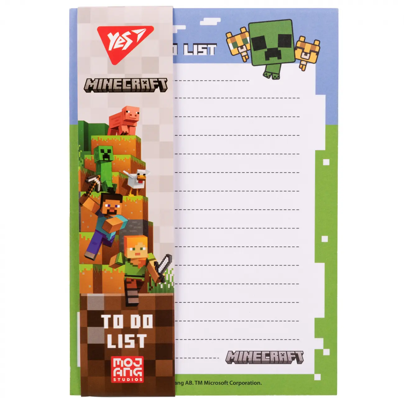 Папір для нотаток на магніті YES To Do Minecraft
