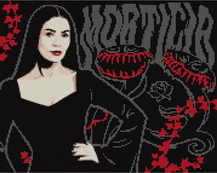 Алмазна мозаїка SANTI Wednesday.Mysterious Morticia, 40*50 см, на підрамнику