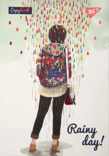 Обкладинка "Блокнот YES А6/64 інт Rainy day, клітинка"