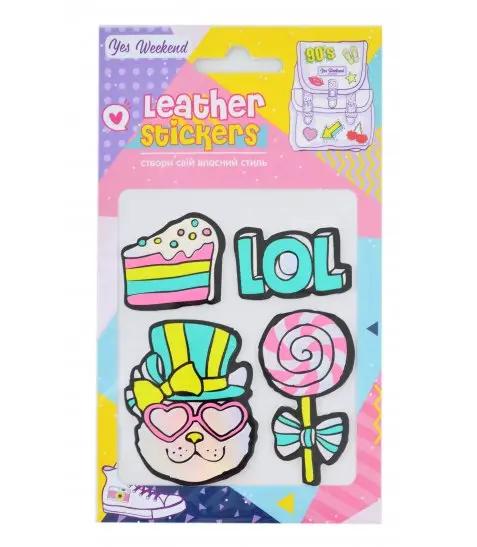 Обкладинка "Набір наклейок YES Leather stikers Sweets"