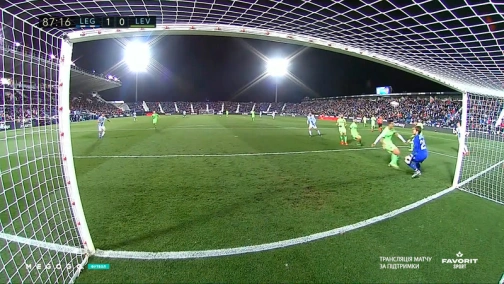 Василий Кравец в матче Леганес - Леванте