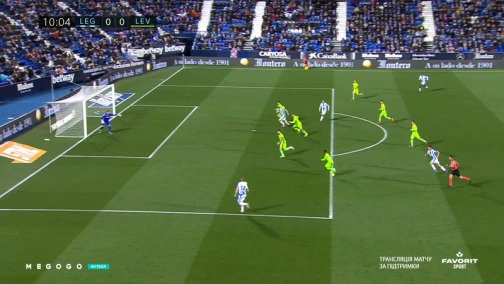 Василий Кравец в матче Леганес - Леванте