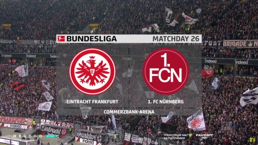 Round 26. Eintracht — Nürnberg 1:0. Match overview