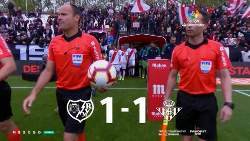 Round 29. Rayo Vallecano — Real Betis 1:1. Match overview