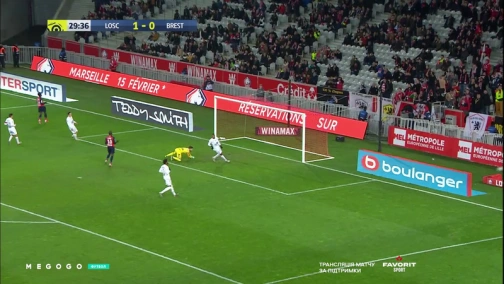 17-й тур. Лилль — Брест 1:0. Обзор матча