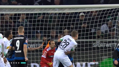 16-й тур. Боруссия Менхенгладбах — Падерборн 2:0. Обзор матча