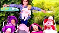 My Baby Doll Stroller Collection! Play Toys