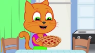 Cats Family in English - Mom Stole A Berry Pie Cartoon for Kids