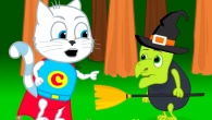 Cats Family in English - Angry Baba Yaga Cartoon for Kids