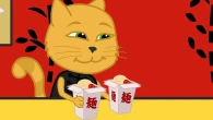 Cats Family in English - Chinese food Cartoon for Kids