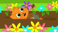 Cats Family in English - Mud Games Cartoon for Kids