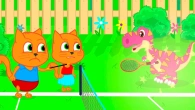 Cats Family en Français - Joueur de Tennis Dinosaure Magique Animé 2020 en Français